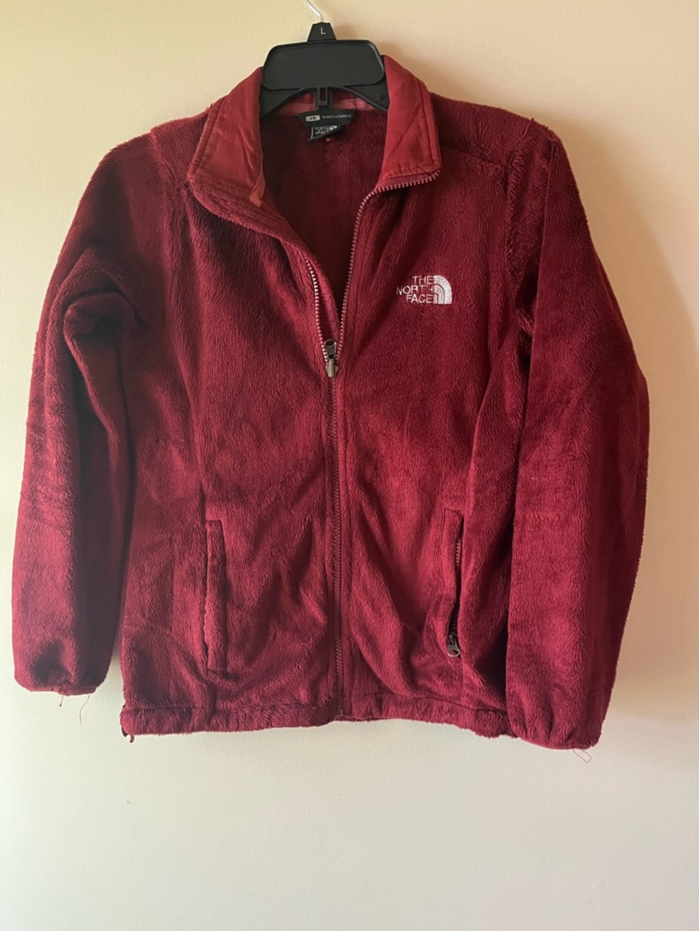 The North Face Kids Burgundy Full-Zip Fleece Jacket